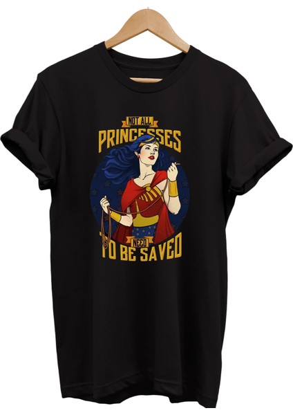Wonder Woman Baskılı %100 Pamuk Oversize T-Shirt