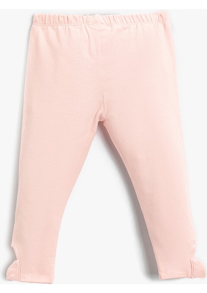 Kız Çocuk Cut Out Detaylı Basic Tayt Pamuklu fiyatları