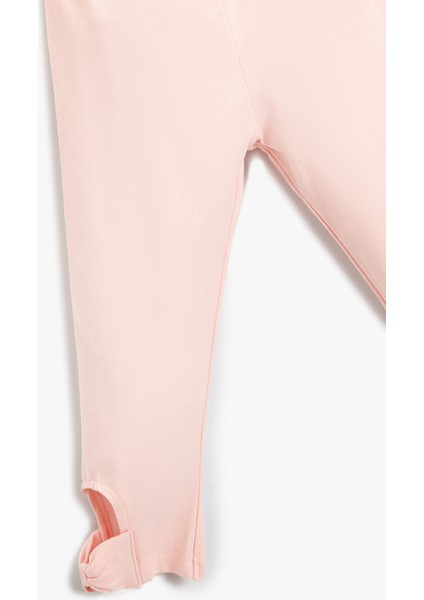 Kız Çocuk Cut Out Detaylı Basic Tayt Pamuklu modelleri