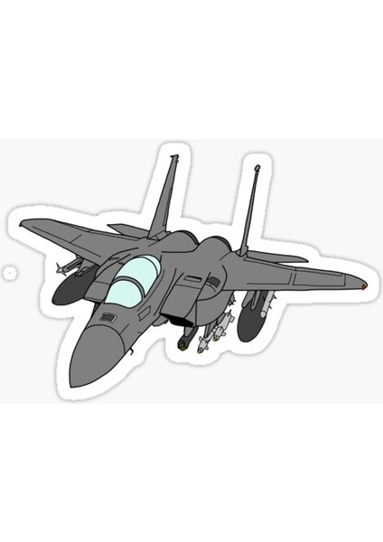 Jet Savaş Uçağı Araba Leptop Için Sticker Yapıştırması 20CM A1