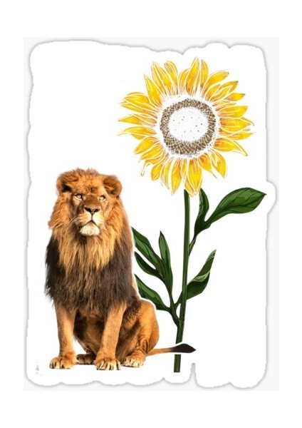 Renkli Aslan Araba Oto Sticker Yapıştırma Etiket 17CM A3