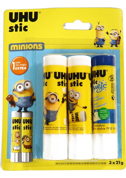 Stick Yapıştırıcı Çizgi Film Figürlü 21 gr 3'lü