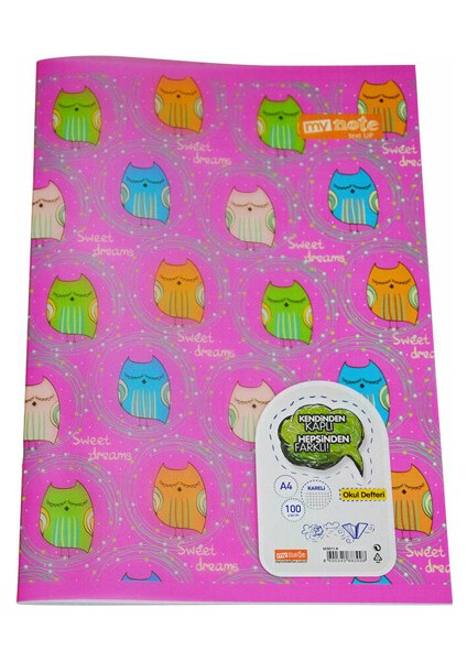 Text Up Defter A4 100 Yaprak Kareli