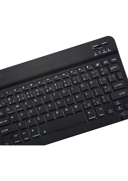 Tablet ve Telefonlar Için Şarjlı Türkçe Bluetooth Klavye 27 cm - AL2736 Siyah