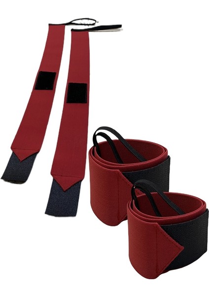Ağırlık Kaldırma Halter & Fitness & Crossfit Bilek Bandajı 50 cm x 5 cm - Wrist Wraps El Bilek Sargısı - 1 Çift fiyatları