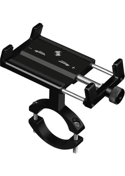 Tw Alüminyum Bisiklet Motosiklet Gidon Telefon Tutucu Siyah