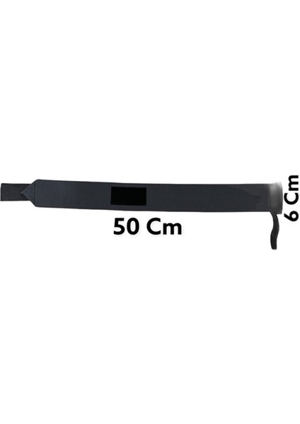 Ağırlık Kaldırma Kayışı Halter & Fitness & Crossfit Bilek Bandajı 50 cm x 6 cm - Wrist Wraps El Bilek Sargısı - 1 Çift