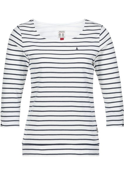 W Marina Stripe Ls Tee Kadin T-Shirtler MUS.82288