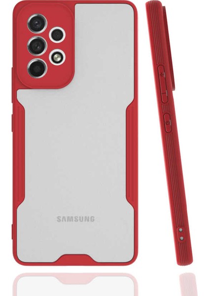 Samsung Galaxy A53 5g Kılıf Kamera Korumalı Colorful Kapak - Kırmızı