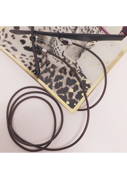 Hakiki Deri Kahverengi Gözlük Askısı fiyatları