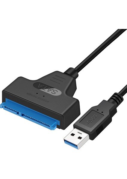 USB 3.0 Sata Çevirici Kablo 2,5 Inç SSD ve HDD Için Sata - USB Adaptör Kablosu 2.5 Sata HDD USB