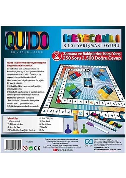 Quido - Bilgi Yarışması Oyunu / +7 Yaş