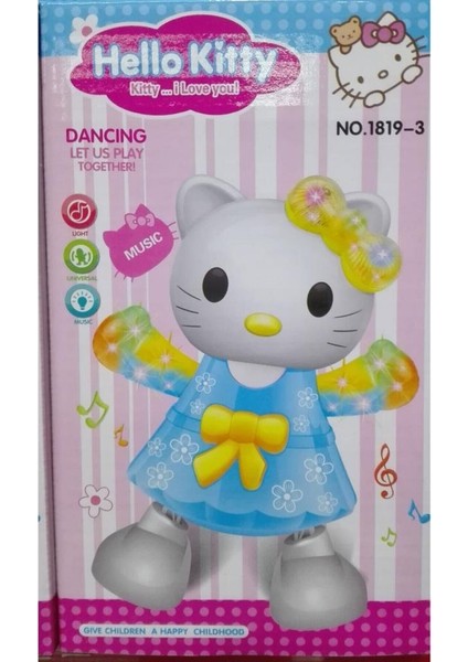 Hello Kitty Dans Eden Işıklı Müzikli Bebek Pilli Sesli Hareketli