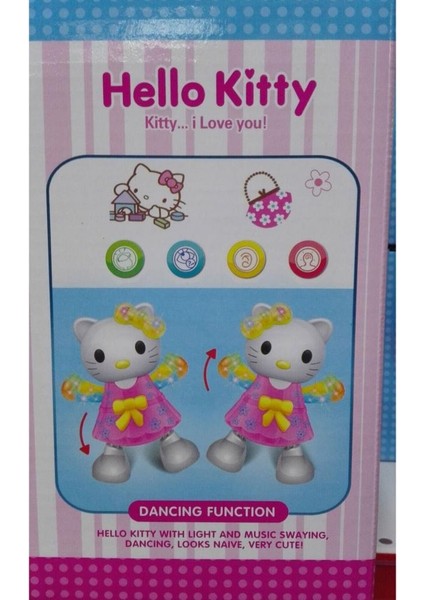 Hello Kitty Dans Eden Işıklı Müzikli Bebek Pilli Sesli Hareketli