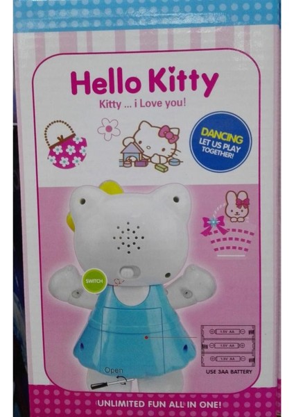 Hello Kitty Dans Eden Işıklı Müzikli Bebek Pilli Sesli Hareketli