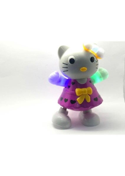 Hello Kitty Dans Eden Işıklı Müzikli Bebek Pilli Sesli Hareketli