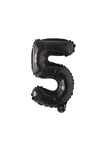 5 Rakam Folyo Balon Siyah 100 cm