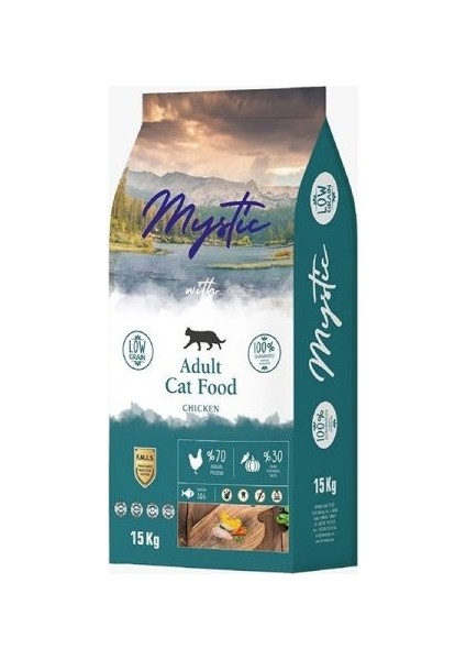 Tavuklu Az Tahıllı Yetişkin Kedi Maması 15 kg