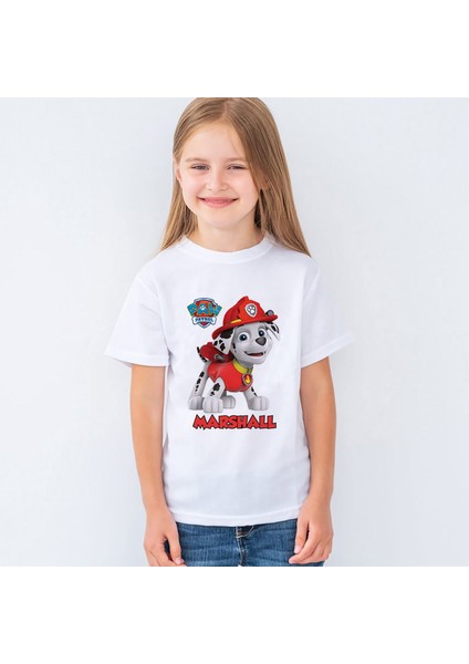 Paw Patrol Marshall Baskılı Çocuk Tişört T-Shirt Mr-04 fiyatları