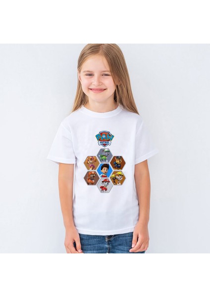Paw Patrol Baskılı Çocuk Tişört T-Shirt Mr-03 fiyatları