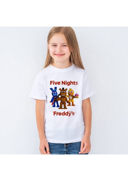 Five Nights At Freddy's Baskılı Çocuk Tişört T-Shirt Mr-05 fiyatları