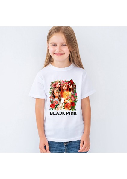 Blackpink Baskılı Çocuk Tişört T-Shirt Mr-01