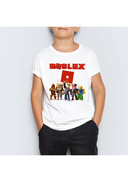 Roblox Baskılı Çocuk Tişört T-Shirt Mr-01