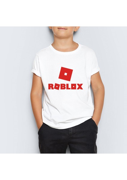 Roblox Baskılı Çocuk Tişört T-Shirt Mr-10