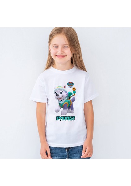 Paw Patrol Everest Baskılı Çocuk Tişört T-Shirt Mr-10 fiyatları