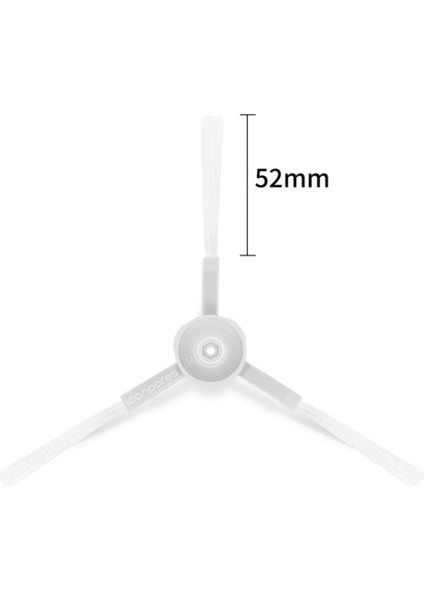 Xiaomi Uyumlu Mijia G1 Mjstg1 Robot Süpürge 2 Adet Yan Fırça ve 3 Adet Paspas Bezi