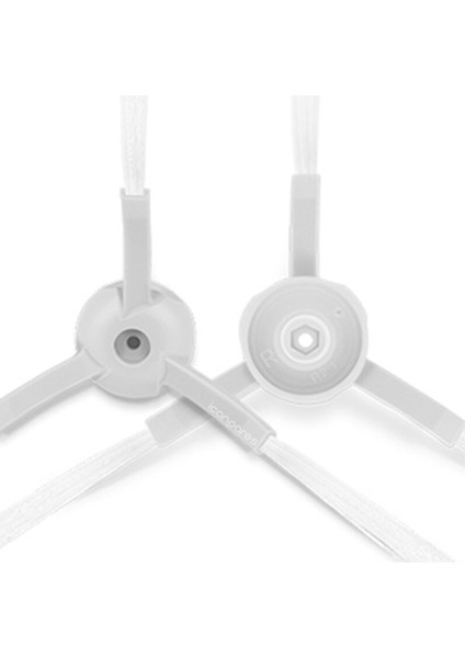 Xiaomi Uyumlu Mijia G1 Mjstg1 Robot Süpürge 2 Adet Yan Fırça ve 3 Adet Paspas Bezi