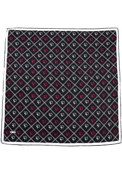 Şal Evi Kadın Fular Bandana  lik Renkli Twill Eşarp Şal Renkli Logo