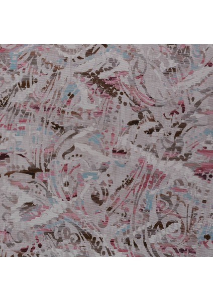 Pembe Vizon Sulu Boya Desen Dokuma Dijital Baskılı Petek Kumaş