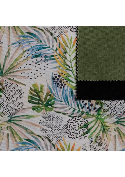 Yeşil Mavi Çiçekli Kozalak Desen Dokuma Dijital Baskılı Petek Kumaş fiyatları