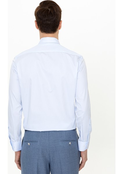 Açık Mavi Slim Fit Basic Gömlek 50250885-VR003