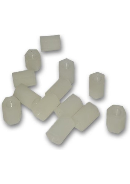 M3X8MM Plastik Distans-Spacer Dişi- Dişi - 1 Adet