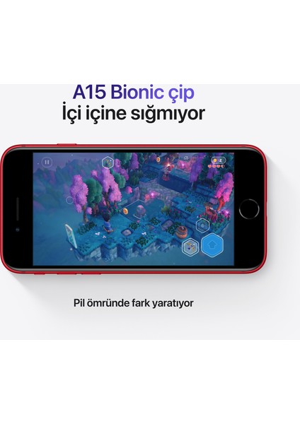 Yeni iPhone SE 64 GB (3.Nesil) Kırmızı