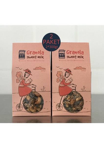 Granolabar Granola Sweet Mix- Glutensiz 2*300GR