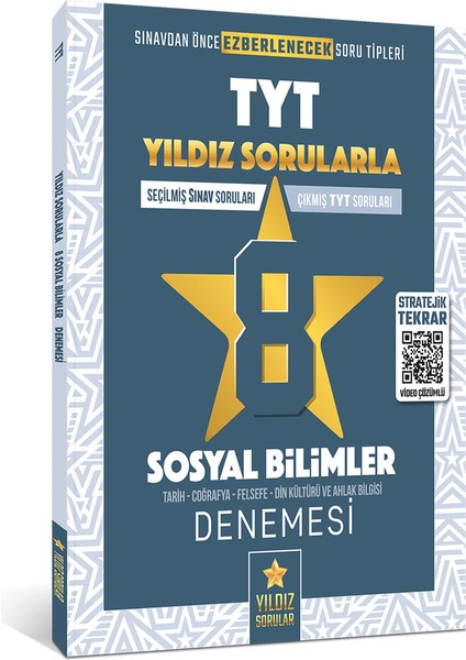 Yıldız Sorular TYT Sosyal Bilimler 8 Deneme