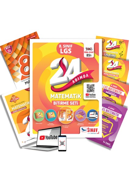 24 Adımda 8. Sınıf LGS Matematik Bitirme Seti