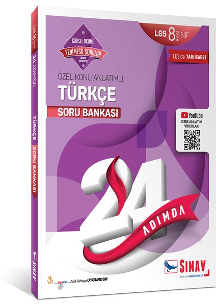 24 Adımda 8. Sınıf LGS Türkçe Bitirme Seti