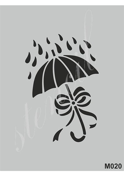 Stencil Boyama Şablonu 15X20 Cm. M020