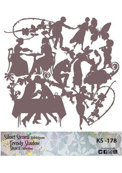 Siluet (Kenarsız) Stencil KS-178