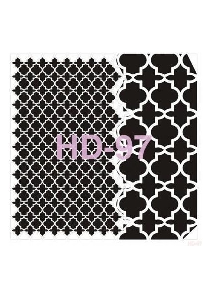 Home Decor Stencil Boyama Şablonu 45X45 Cm. Hd-97