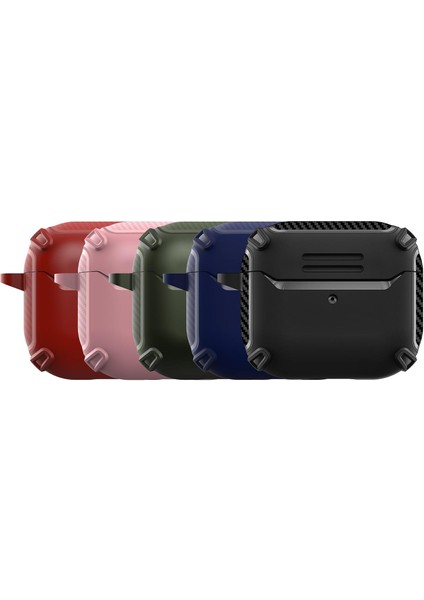 AirPodss Pro Uyumlu Kılıf Armor Zırh Kulaklık Kılıfı Ultra Üstün Koruma Airbag Darme Emici