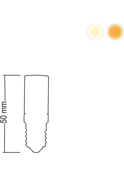 7W E14 Mini LED Ampul Günışığı