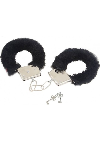 Siyah Peluş Kelepçe-