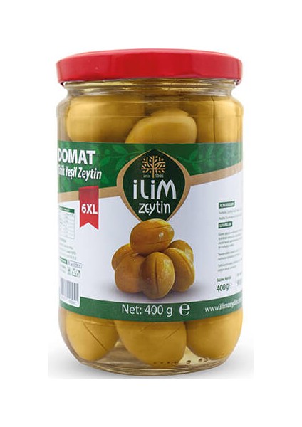 Domat Çizik Yeşil Zeytin 400 gr