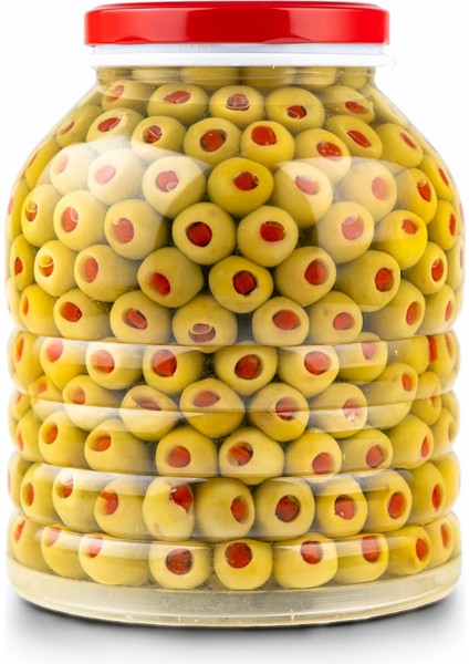 Biberli Yeşil Zeytin 2 kg