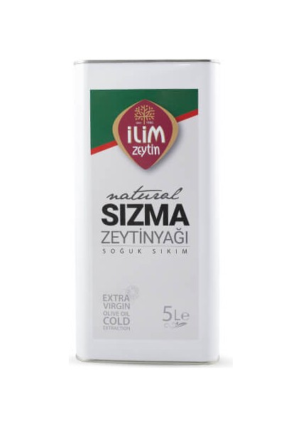 Natürel Sızma Zeytinyağı Teneke 5 lt